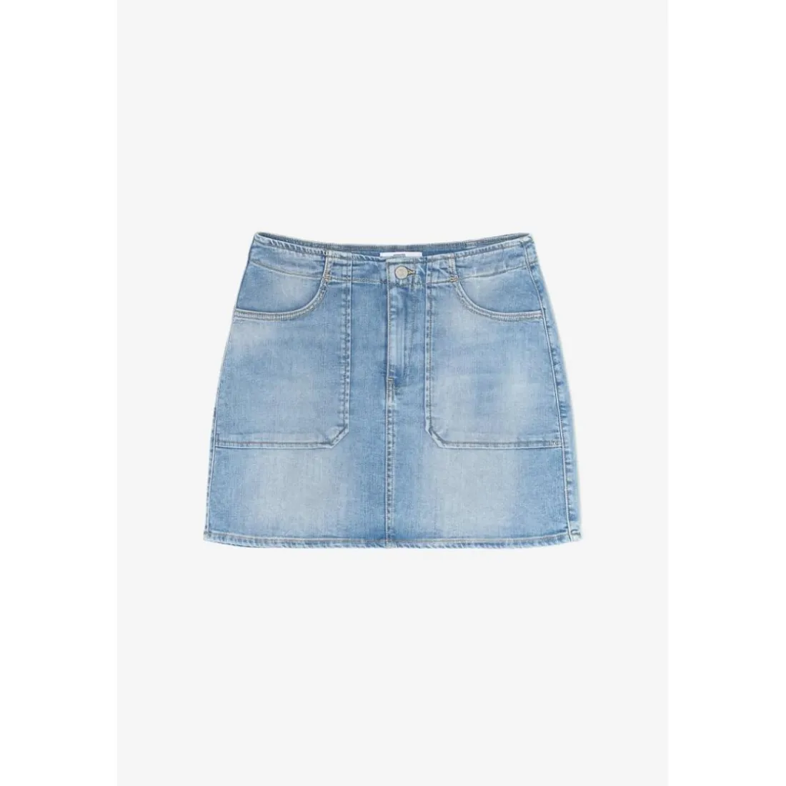 Jupe droite en jeans CALZAN bleu