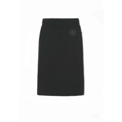 Jupe droite fille LINAGI noir Amy en coton