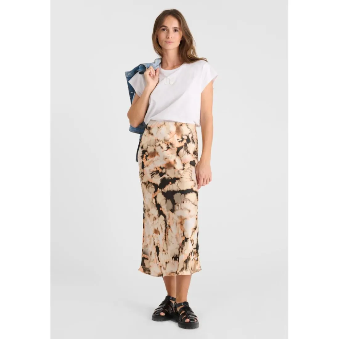 Jupe droite LORENA multicolore Juno
