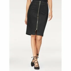 Jupe droite zip avant femme Bruno Banani - Noir