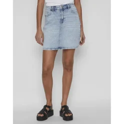Jupe en denim bleu