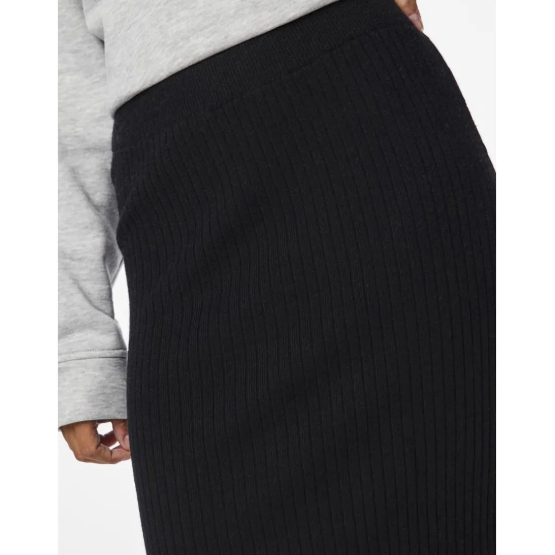 Jupe en maille Midi Knit Skirt noir Ida