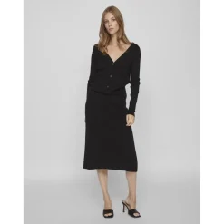 Jupe en maille noir Kai