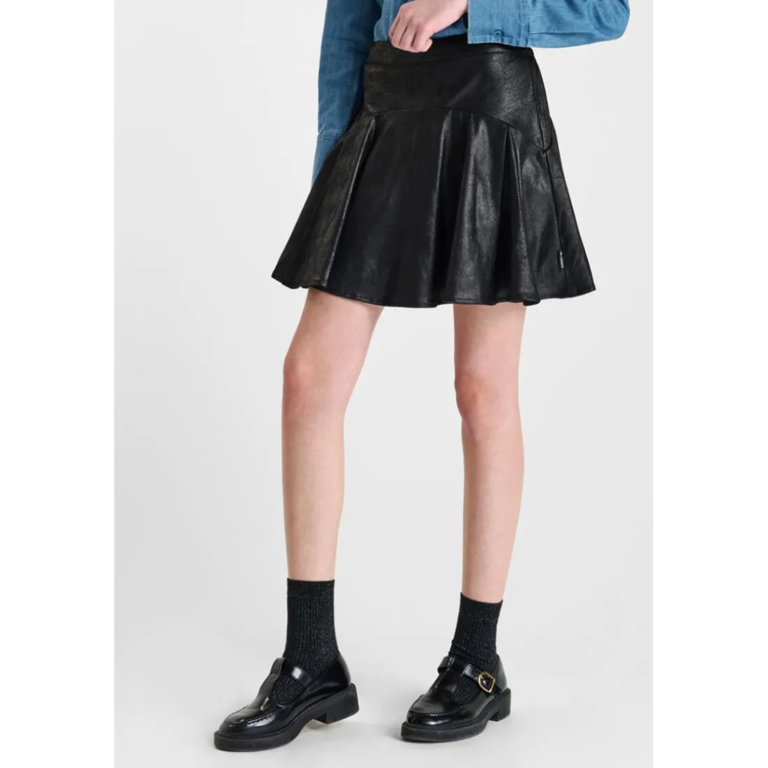 Jupe evasée, patineuse MILAGI noir Gaia