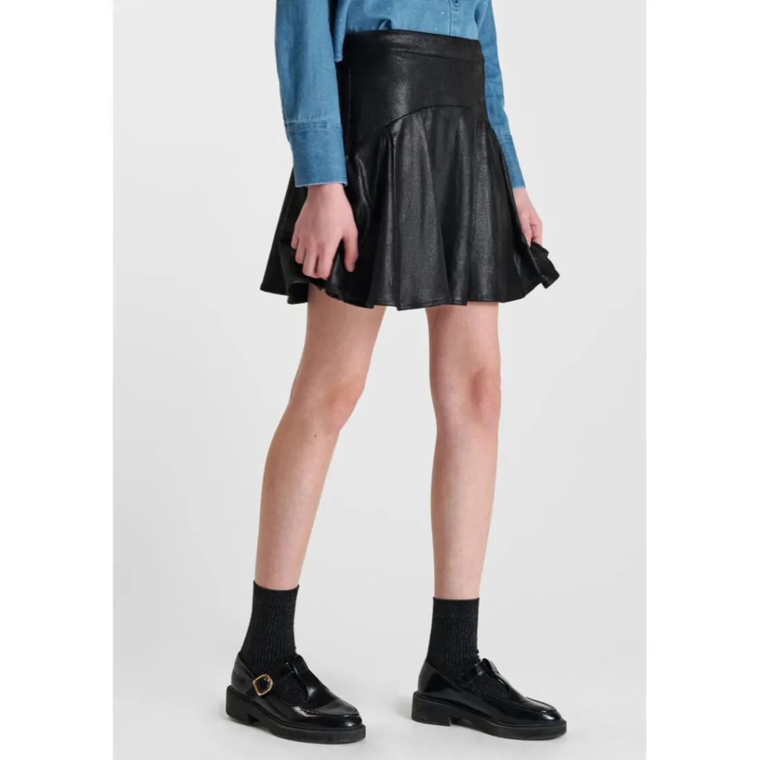 Jupe evasée, patineuse MILAGI noir Gaia