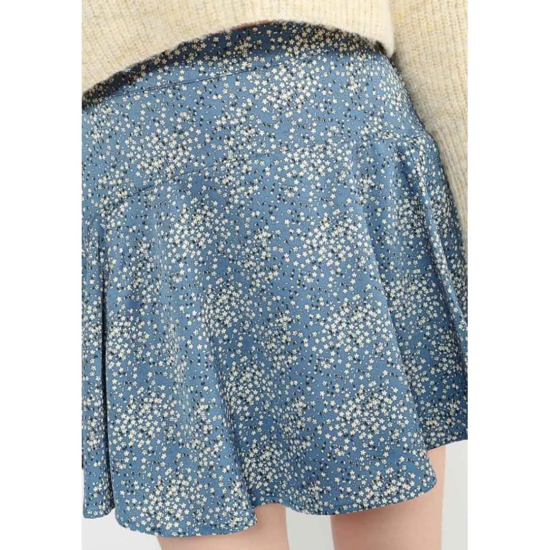 Jupe fille, evasée, patineuse DALOUGI bleu Kara
