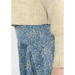 Jupe fille, evasée, patineuse DALOUGI bleu Kara