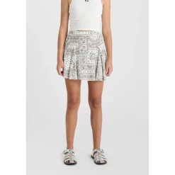 Jupe fille evasée, patineuse KASHIGI blanc en viscose Meg