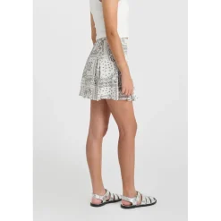 Jupe fille evasée, patineuse KASHIGI blanc en viscose Meg
