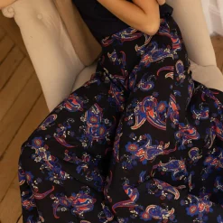 Jupe longue Felicia noir en viscose