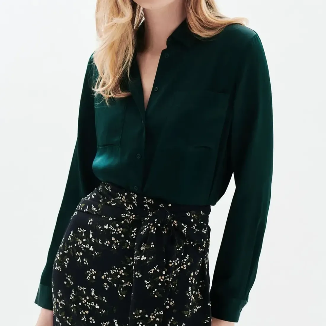 Jupe longue femme noire en viscose