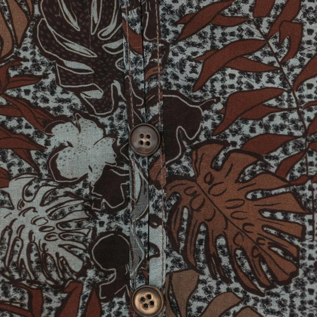 Jupe longue imprimée jungle Amy gris en viscose