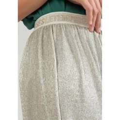 Jupe longue Latoba argentée gris