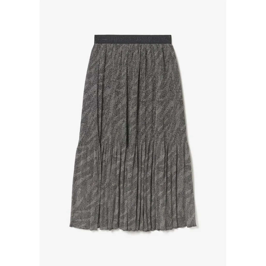 Jupe longue Zoumba à motif animalier noir