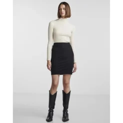 Jupe midi crayon noir