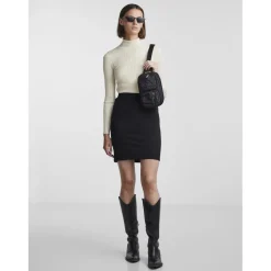 Jupe midi crayon noir