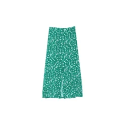 Jupe Midi Dimora vert en viscose