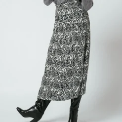 Jupe midi imprimée Stella en viscose