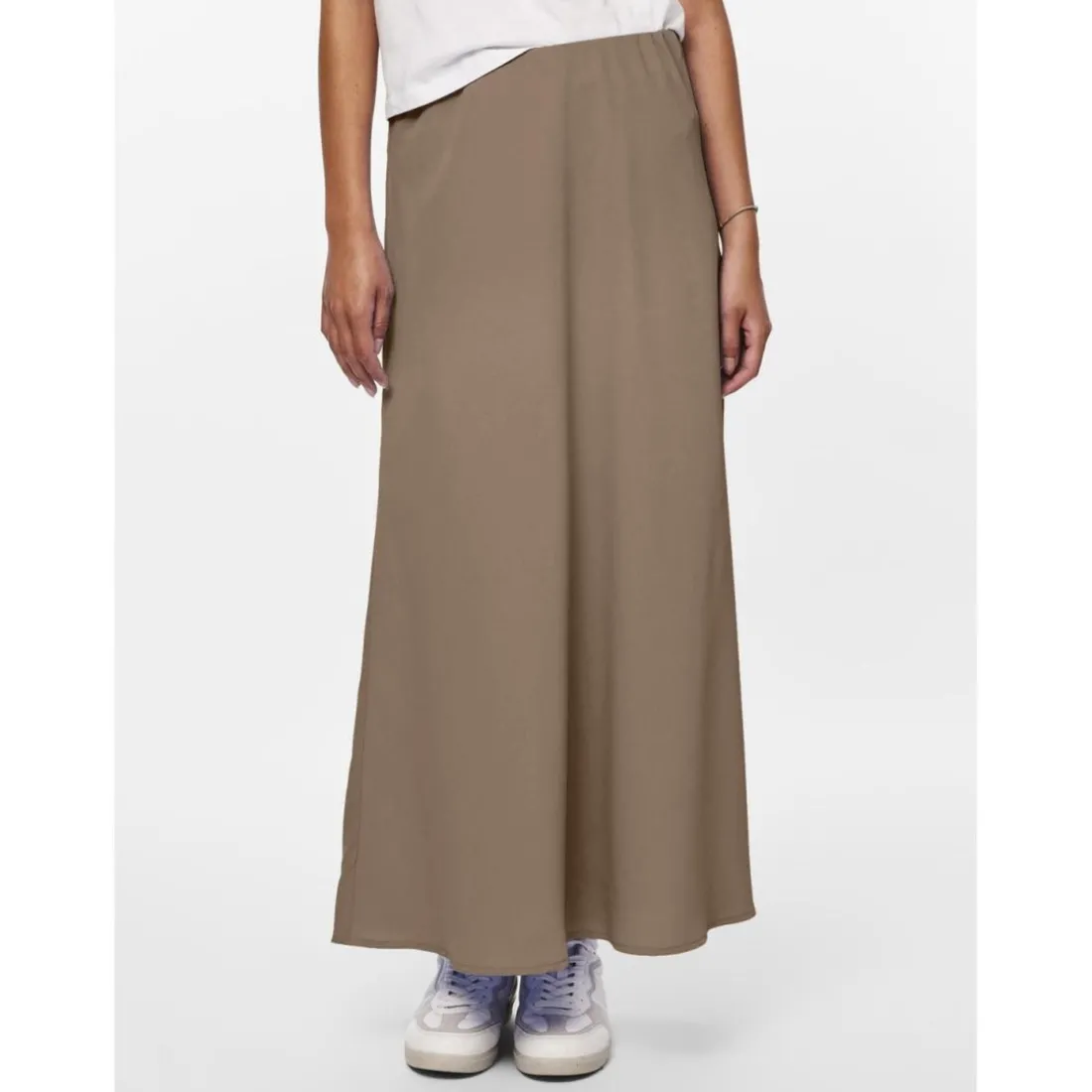 Jupe midi marron Skye