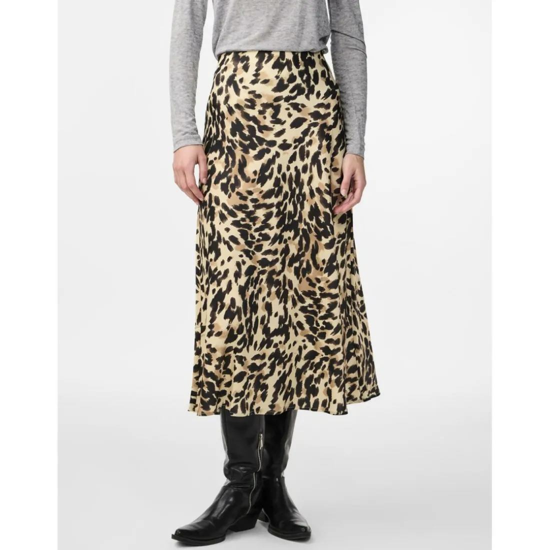 Jupe midi noir Quin