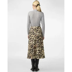 Jupe midi noir Quin