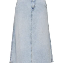 Jupe midi ONLMINDY - Bleu Lyra en coton