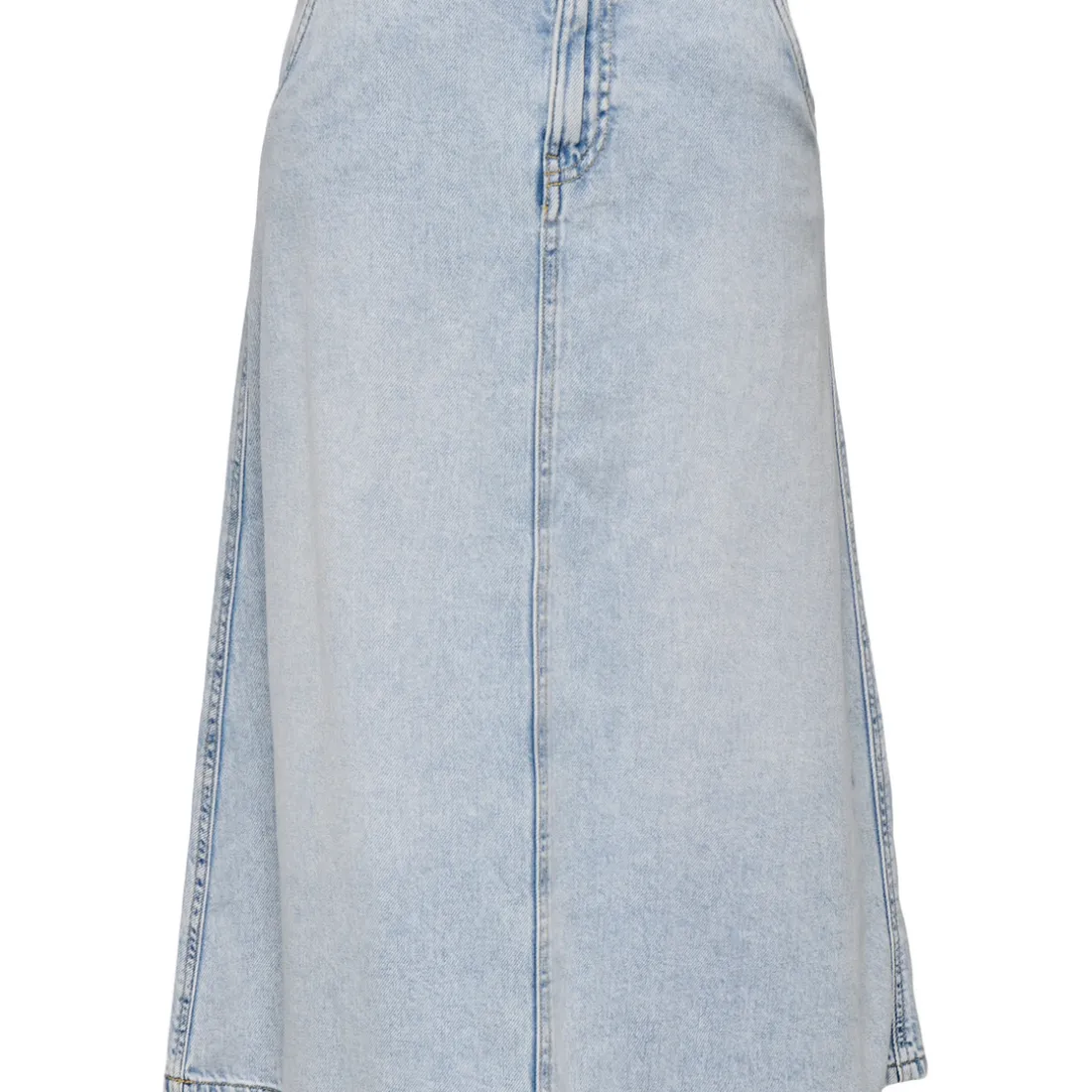 Jupe midi ONLMINDY - Bleu Lyra en coton