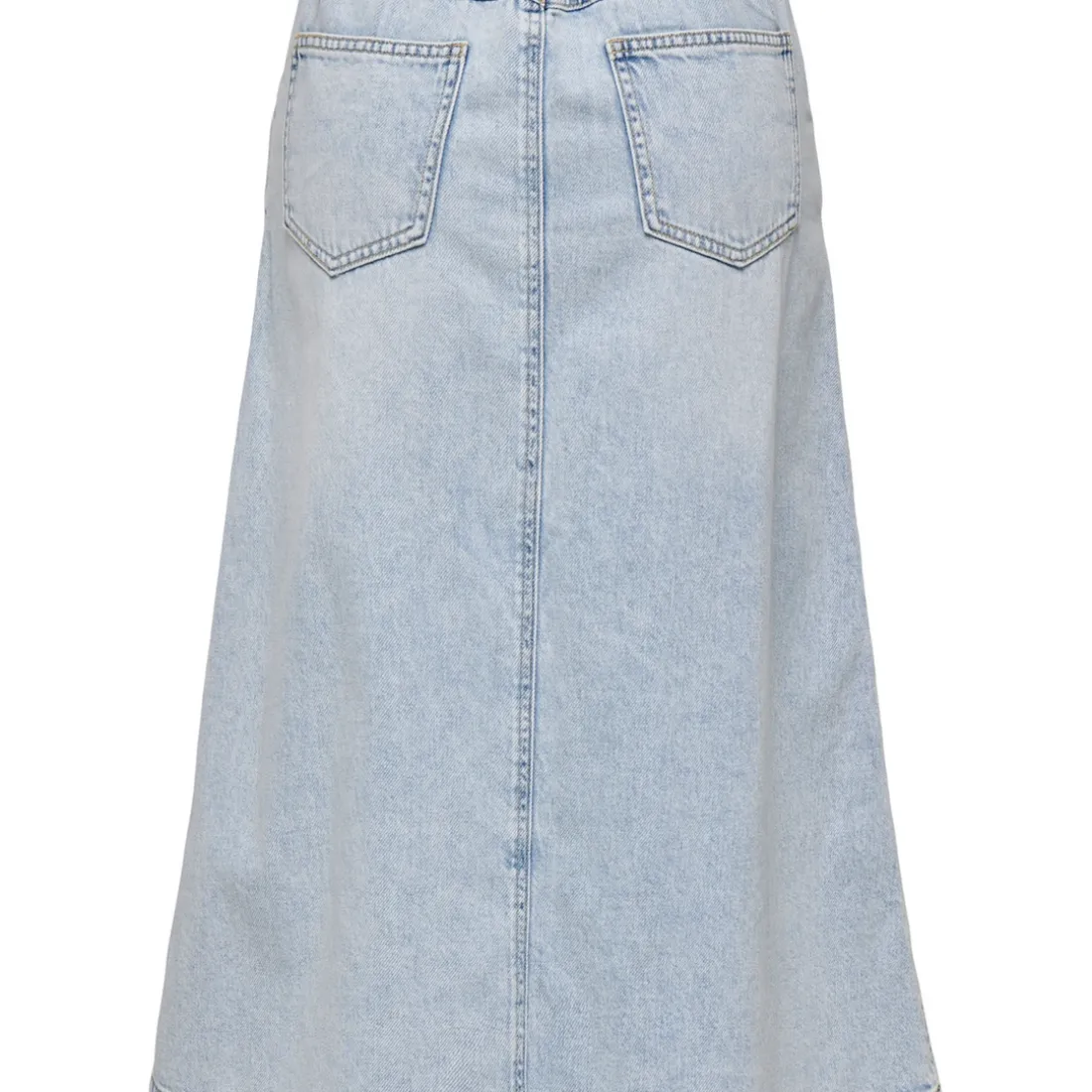 Jupe midi ONLMINDY - Bleu Lyra en coton