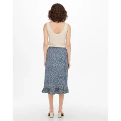 Jupe mi-longue - Bleue