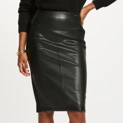 Jupe mi-longue femme Morgan noir