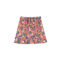 Jupe PAPAVIE fleurs bleu