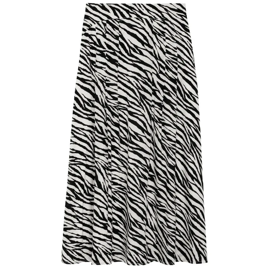 Jupe print zèbre Naomie multicolore en viscose