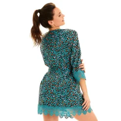 Kimono - Bleu Pomm Poire en viscose