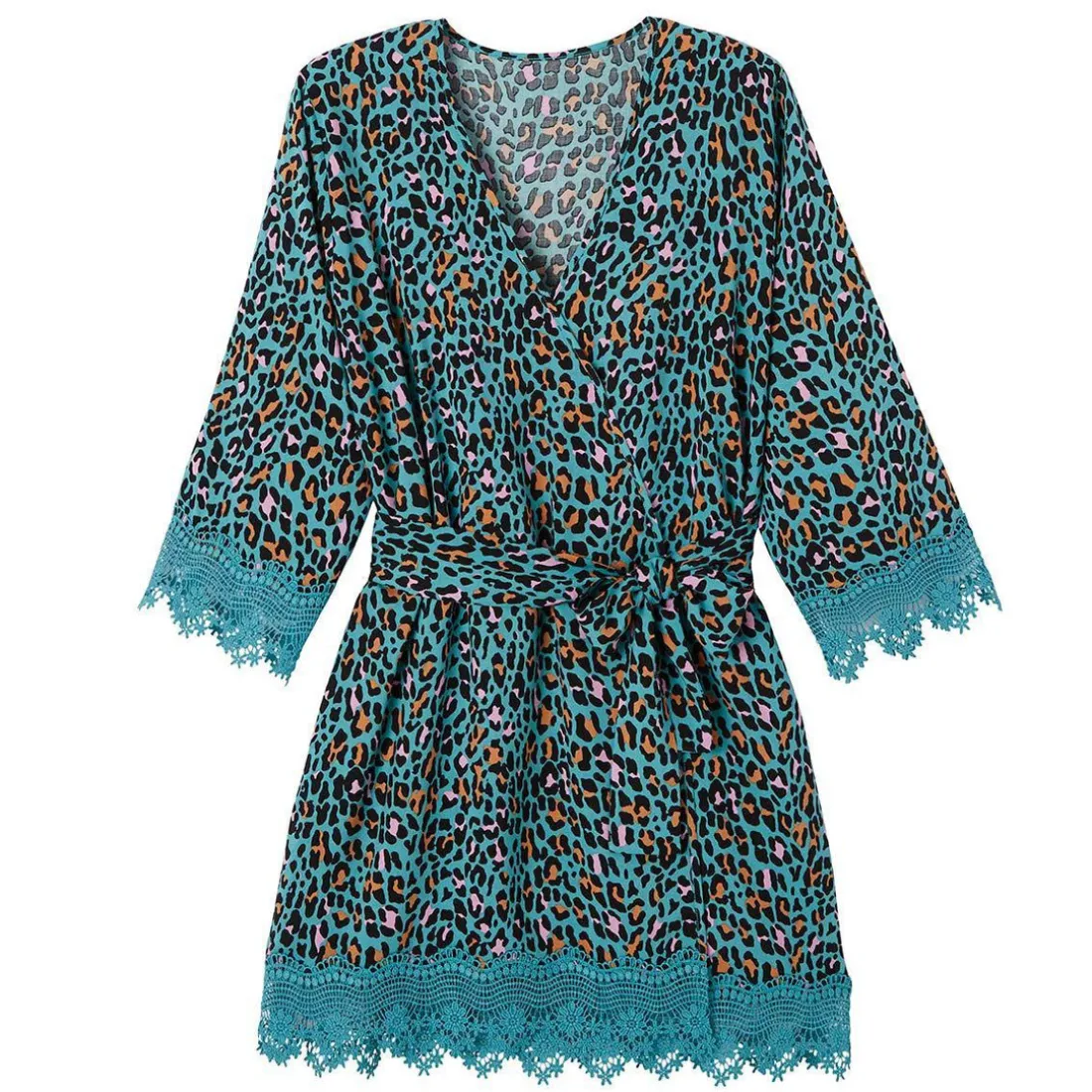 Kimono - Bleu Pomm Poire en viscose