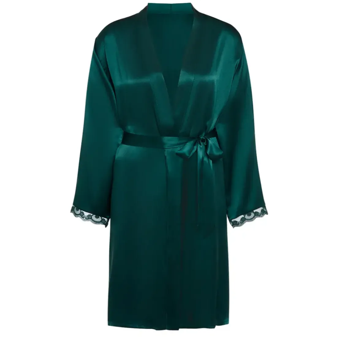 Kimono - Emeraude vert en soie