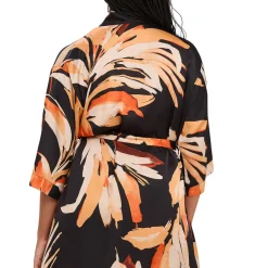 Kimono pyjama homewear - Noir en viscose