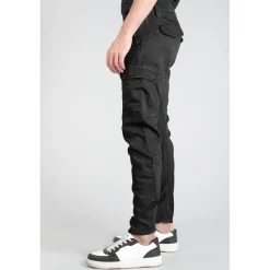 Koge Army Jogg tapered arqué noir en coton