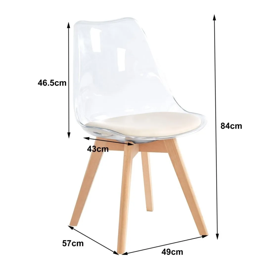 La chaise CARMEN avec design scandinave