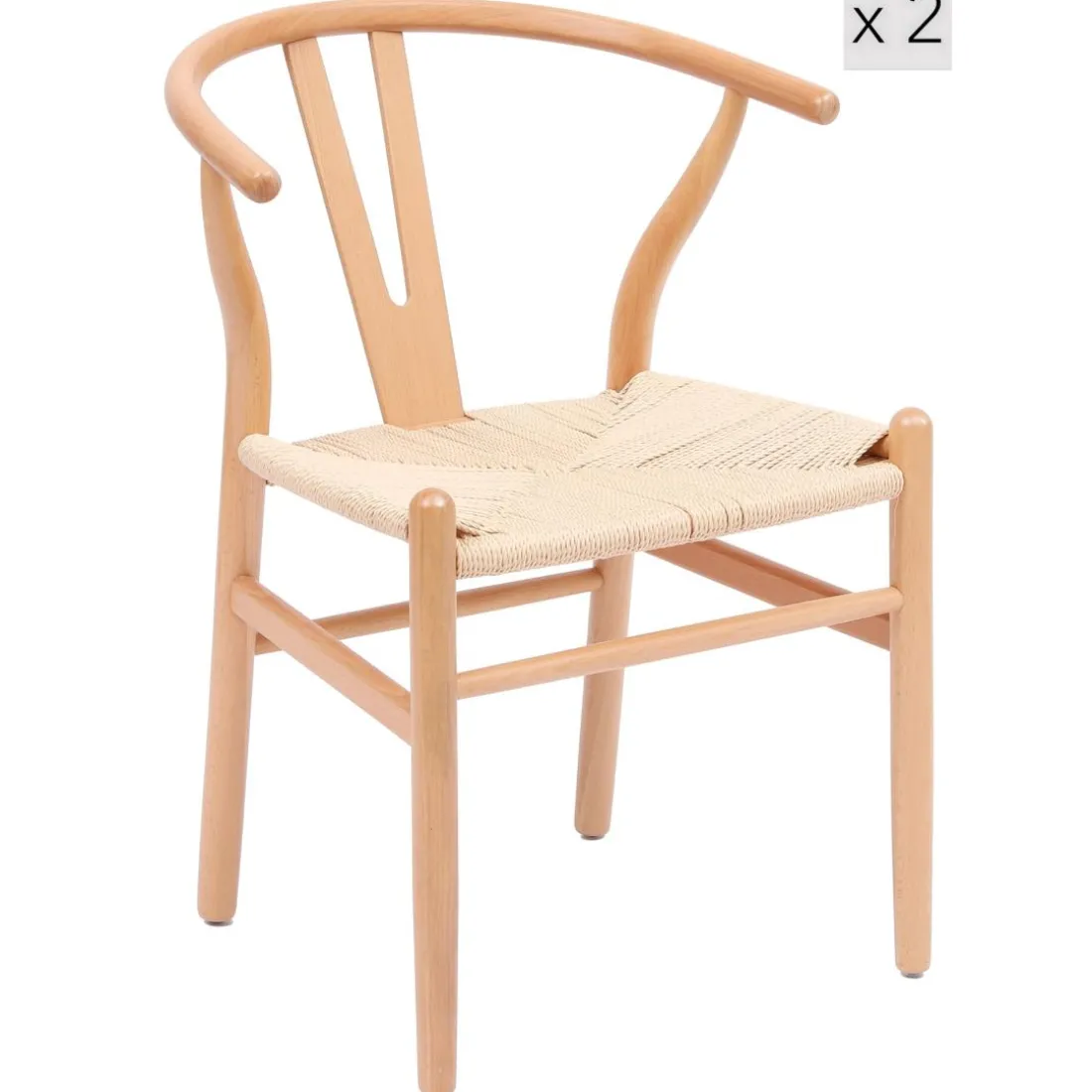 La chaise de table ROSARIO design moderne et sa structure en bois massif