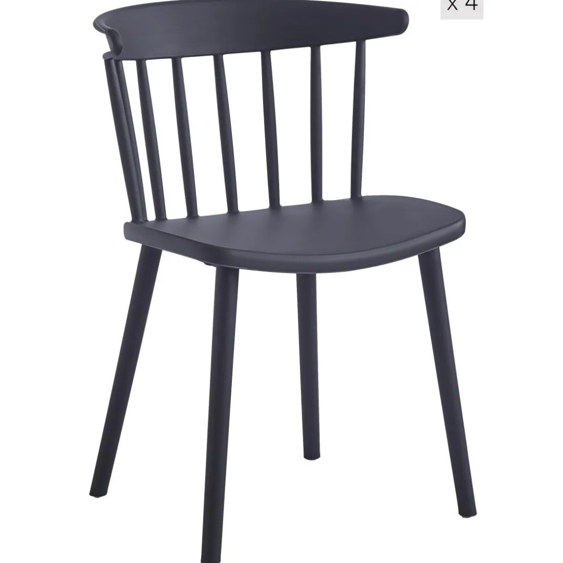 La chaise EXCHANGE avec design scandinave Noir