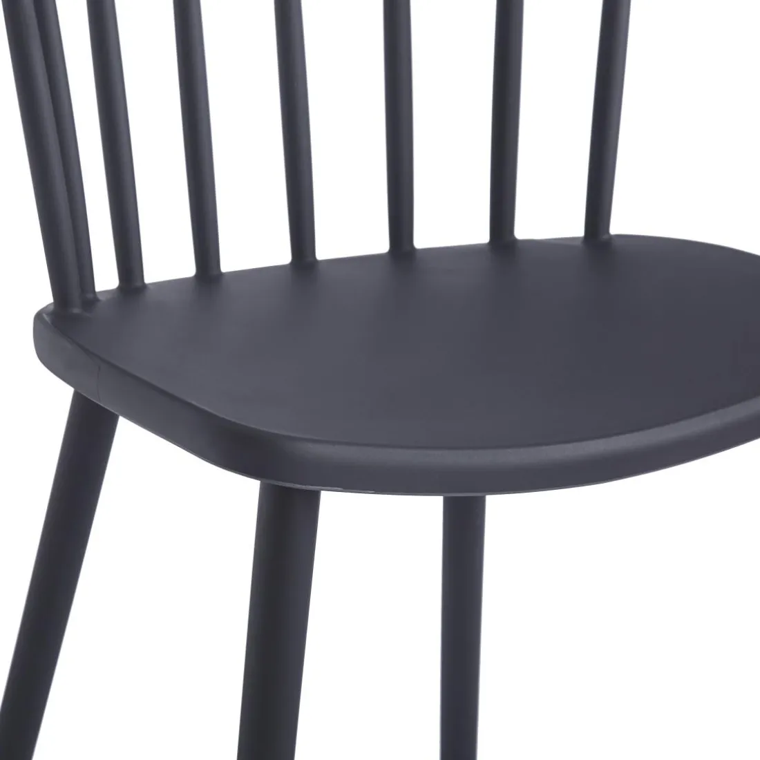 La chaise EXCHANGE avec design scandinave Noir