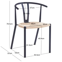 La chaise SUKI design moderne et élégant alliage de matières