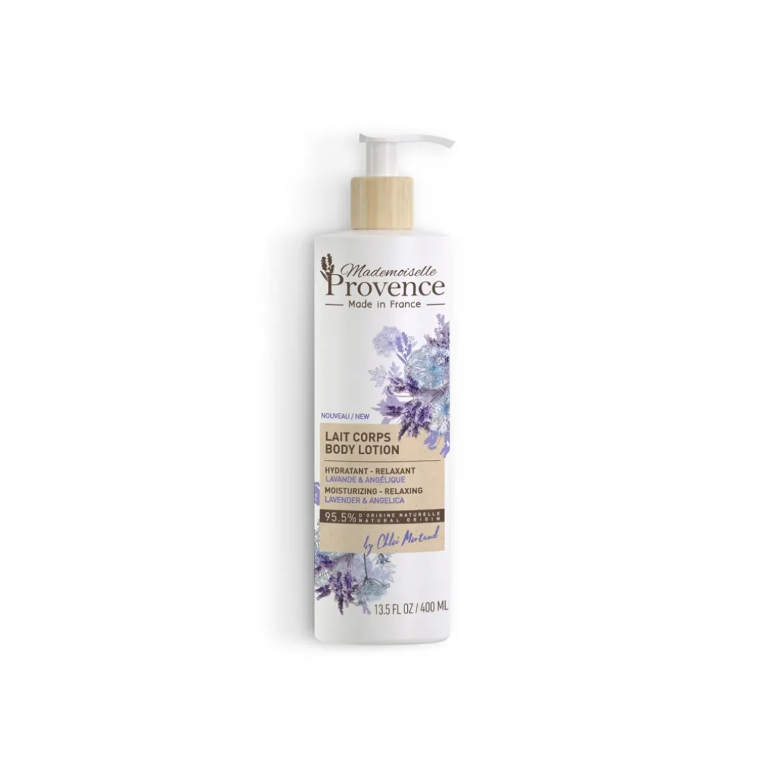 Lait Corps 95,5% Naturel Hydratant Et Relaxant - Lavande & Angelique