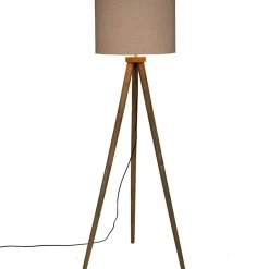 Lampadaire A Trépied Olga Lin H 150 Beige