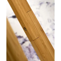 Lampadaire Abat-jour Bleu Jean en Bois EVEREST