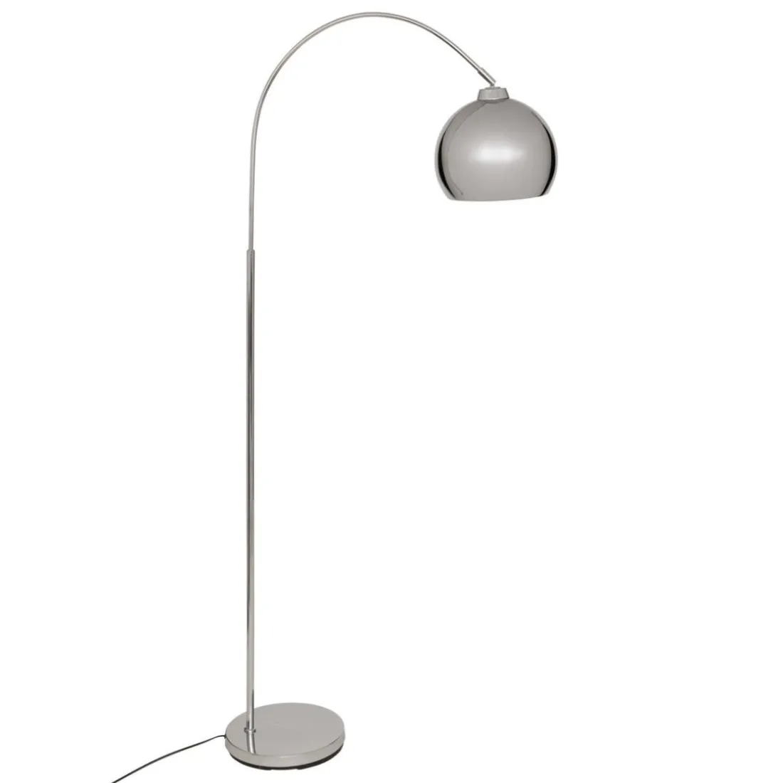 Lampadaire arc secteur Floris argent