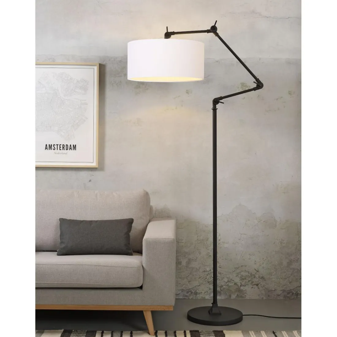 Lampadaire Blanc Amsterdam