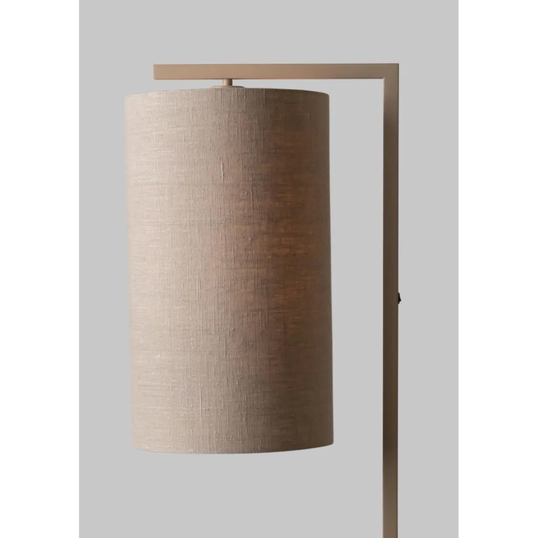 Lampadaire Boston sable abat-jour lin fonce