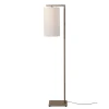 Lampadaire Boston sable abat-jour blanc