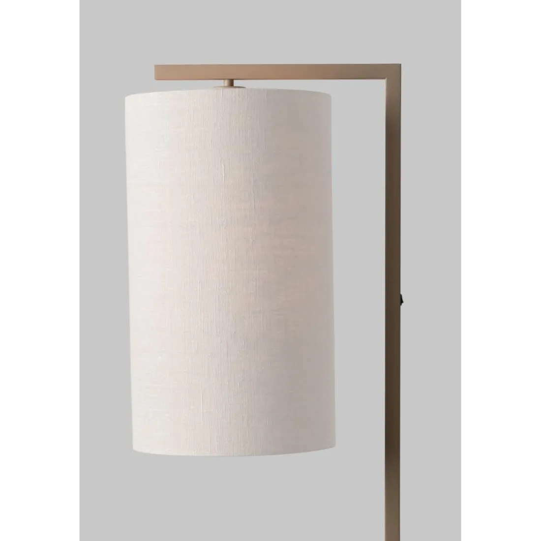 Lampadaire Boston sable abat-jour blanc